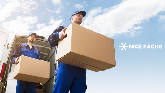 delivery men carrying boxes