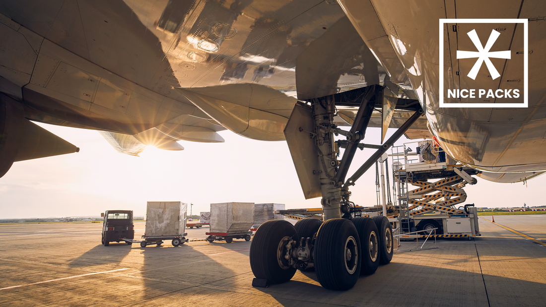 plane wheels in sunlight 